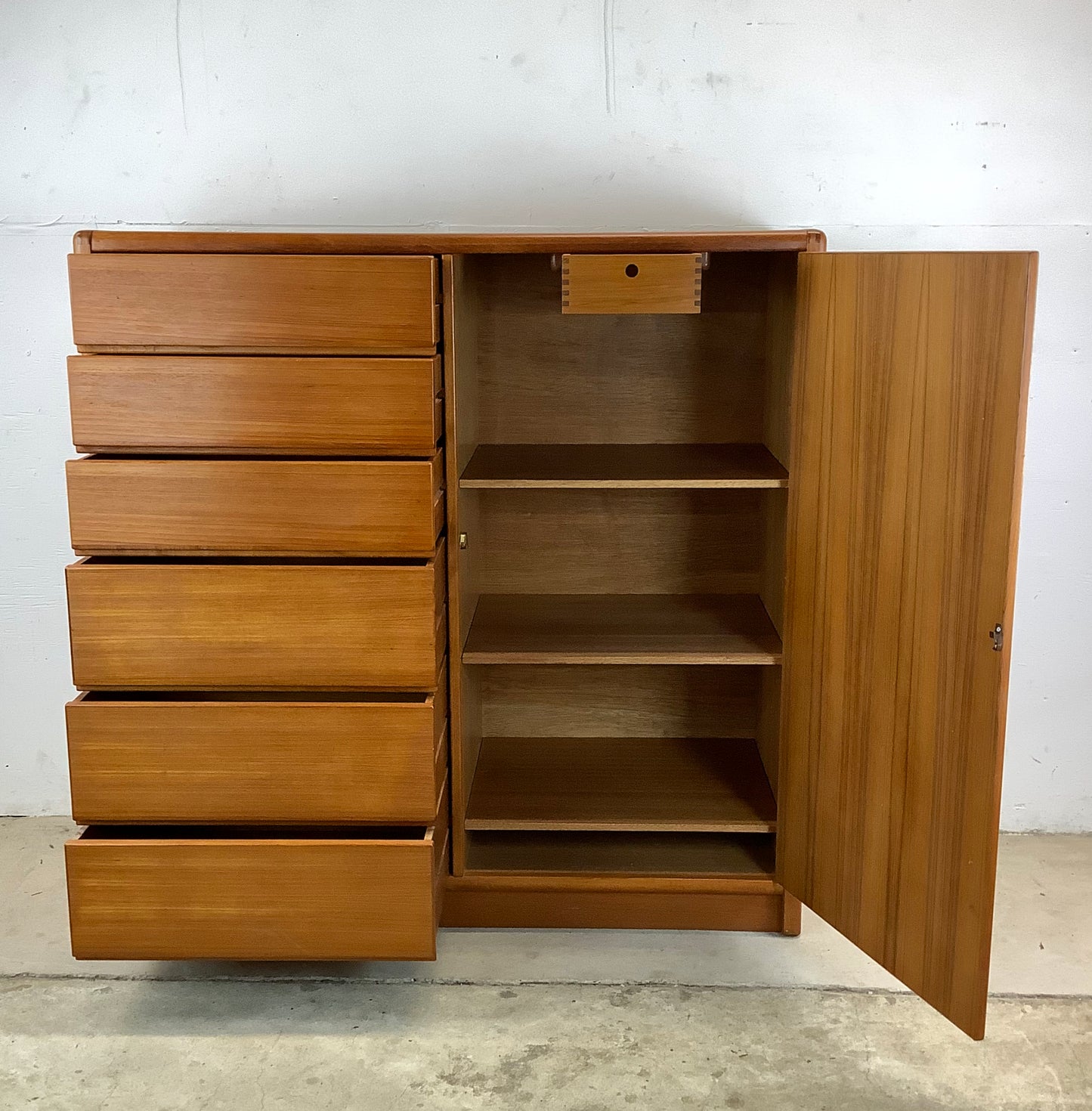 Vintage Modern Teak Armoire