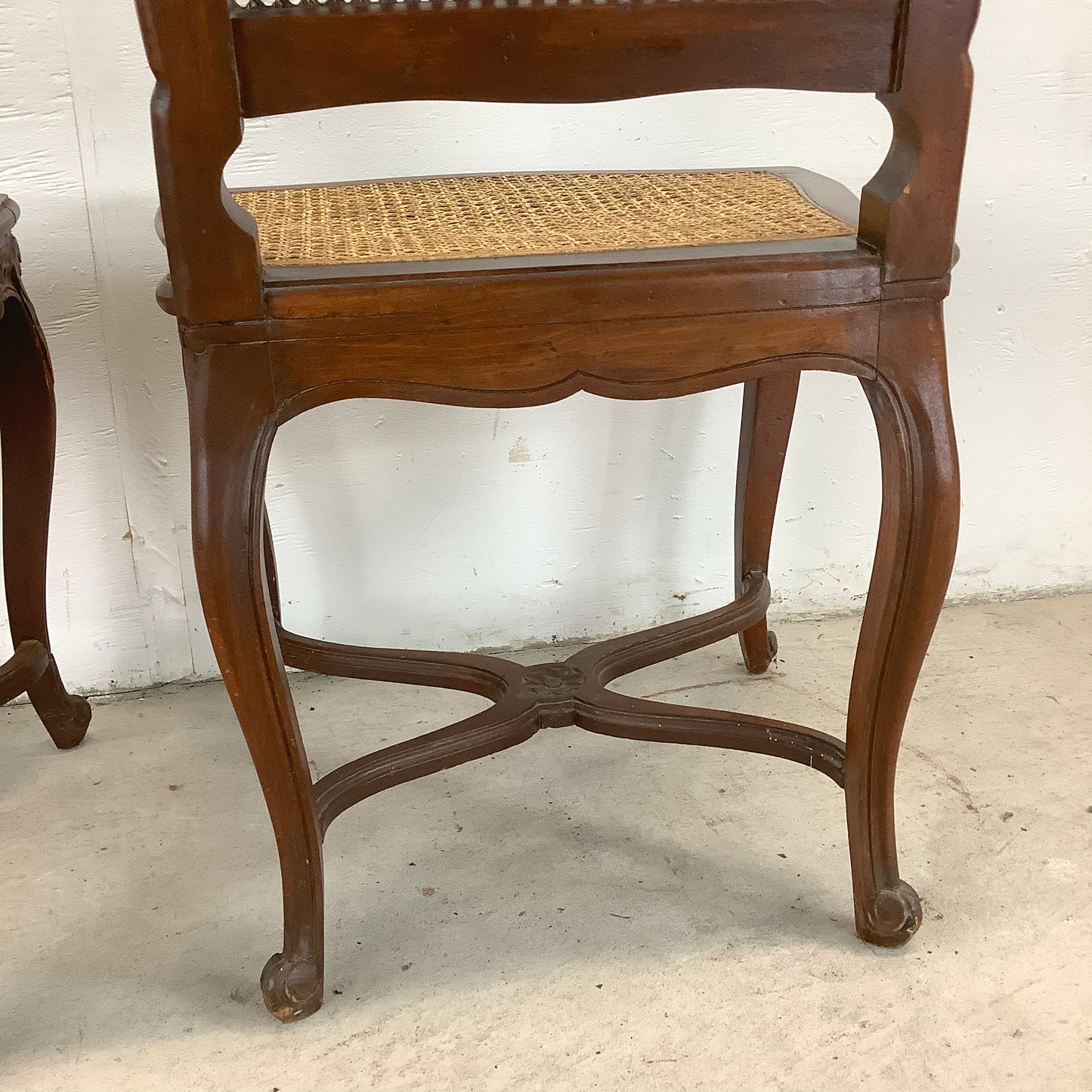 Antique Cane Seat Dining Chairs- set of Four