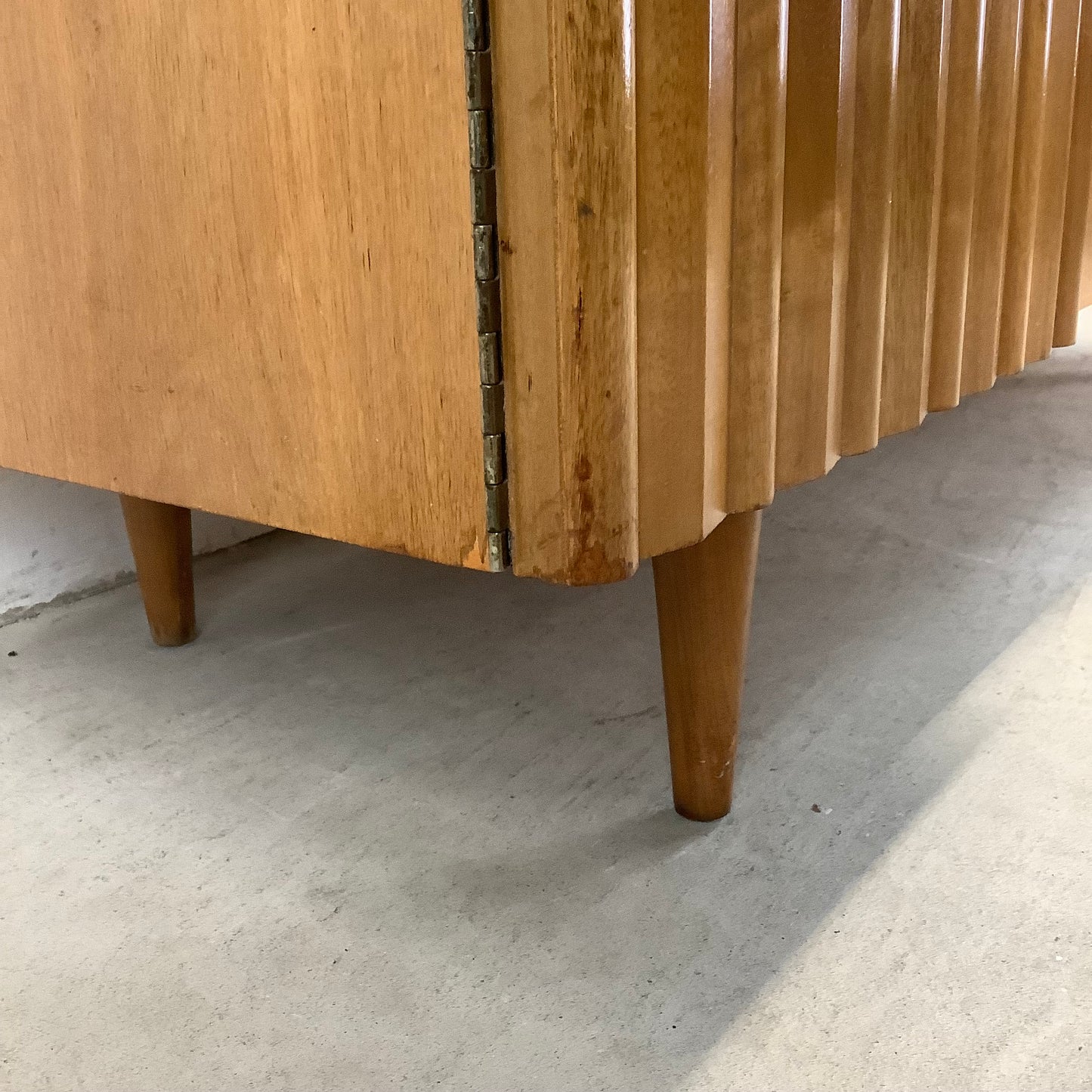 Danish Modern Walnut Sideboard With Display Topper