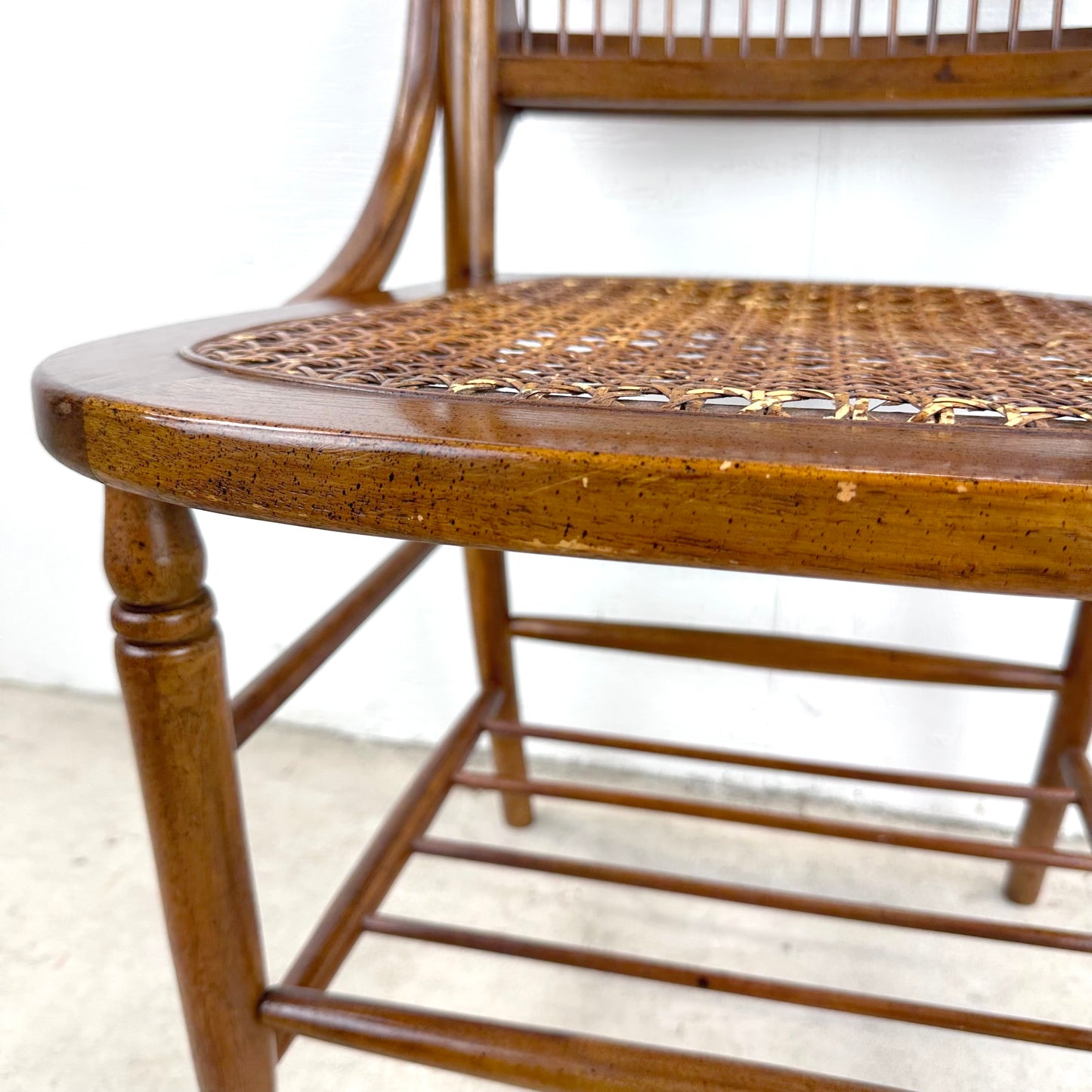 Vintage Cane Seat Dining Chair