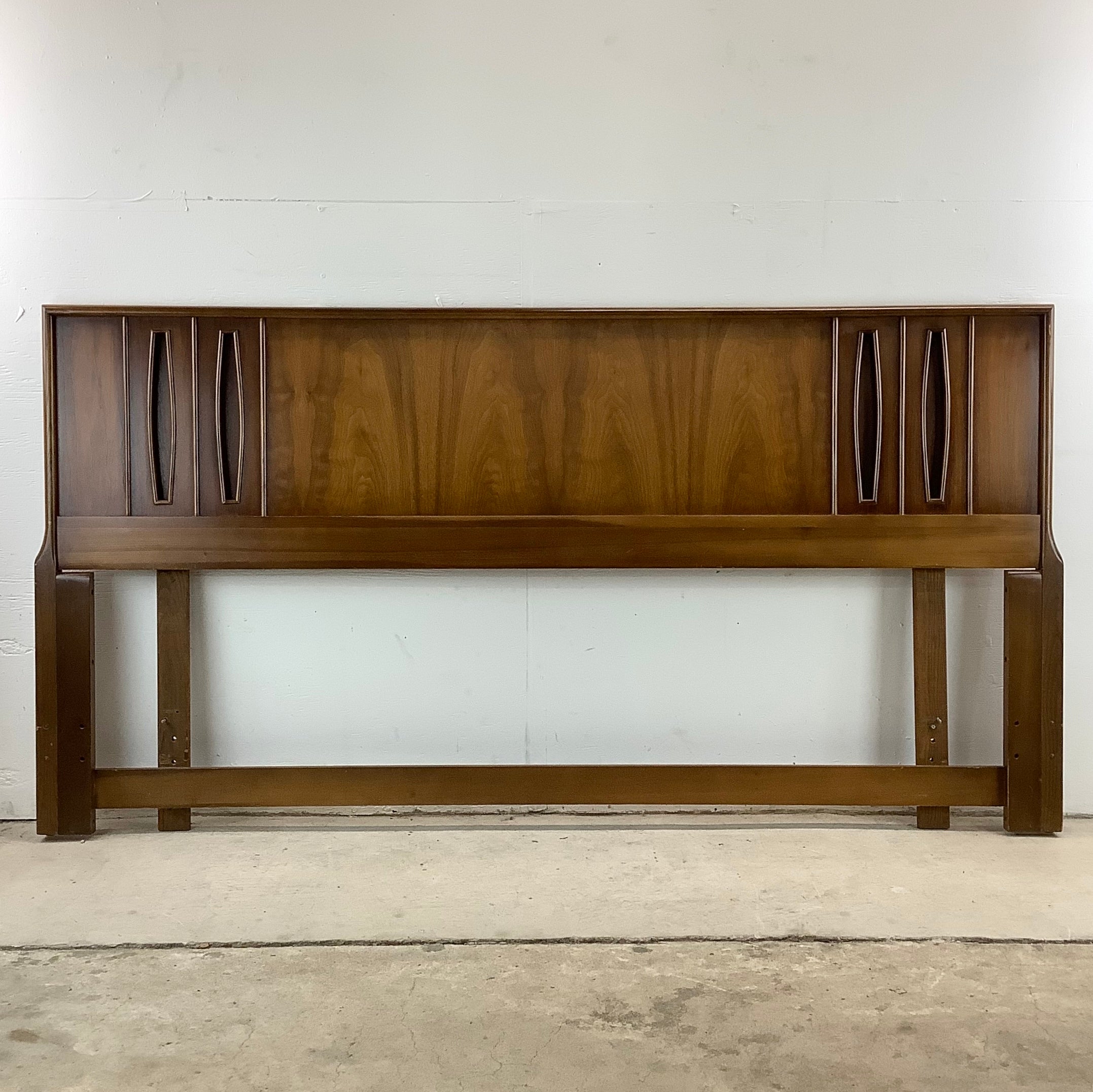 Mid century deals modern headboard king