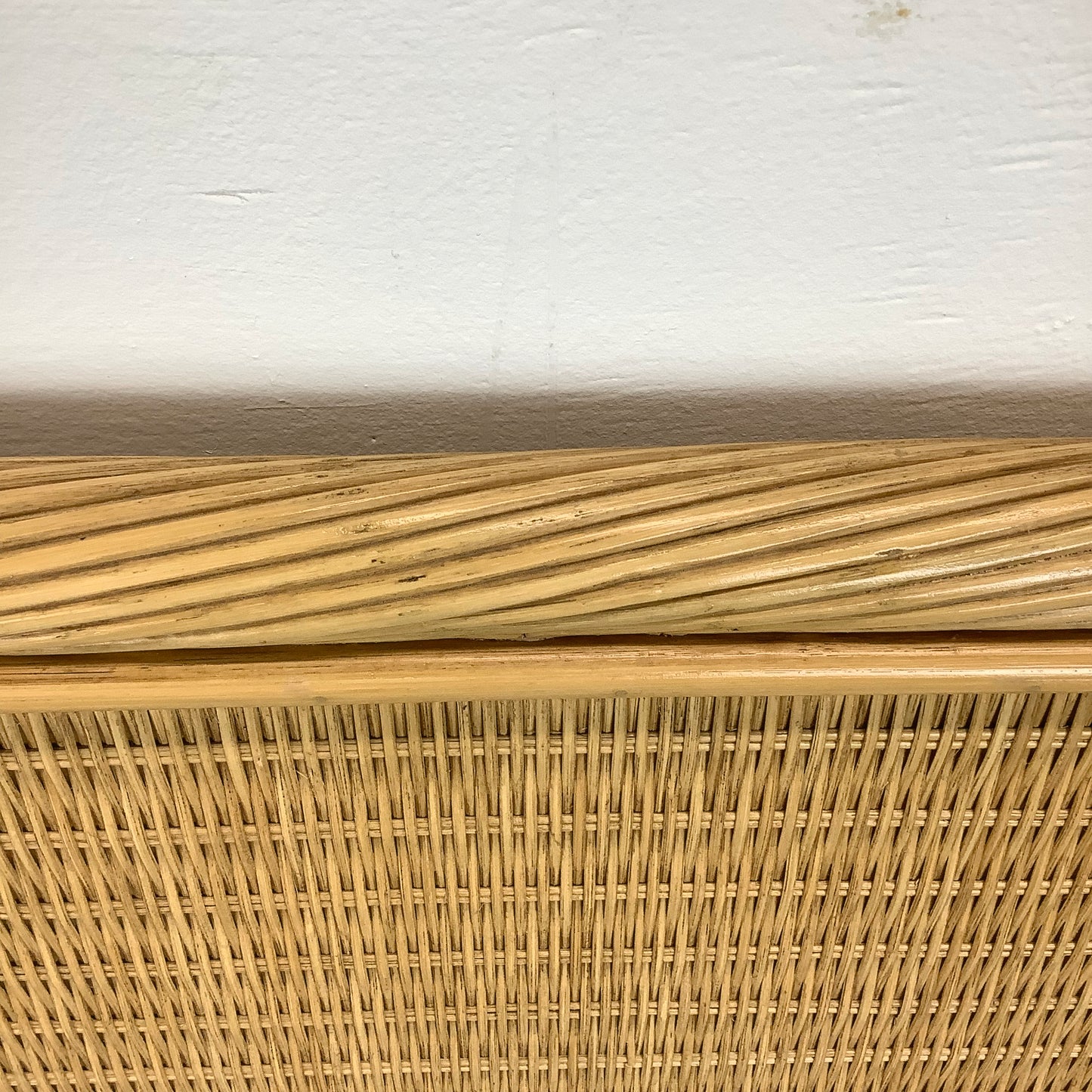 Vintage Coastal Wicker Headboard- Full/Queen