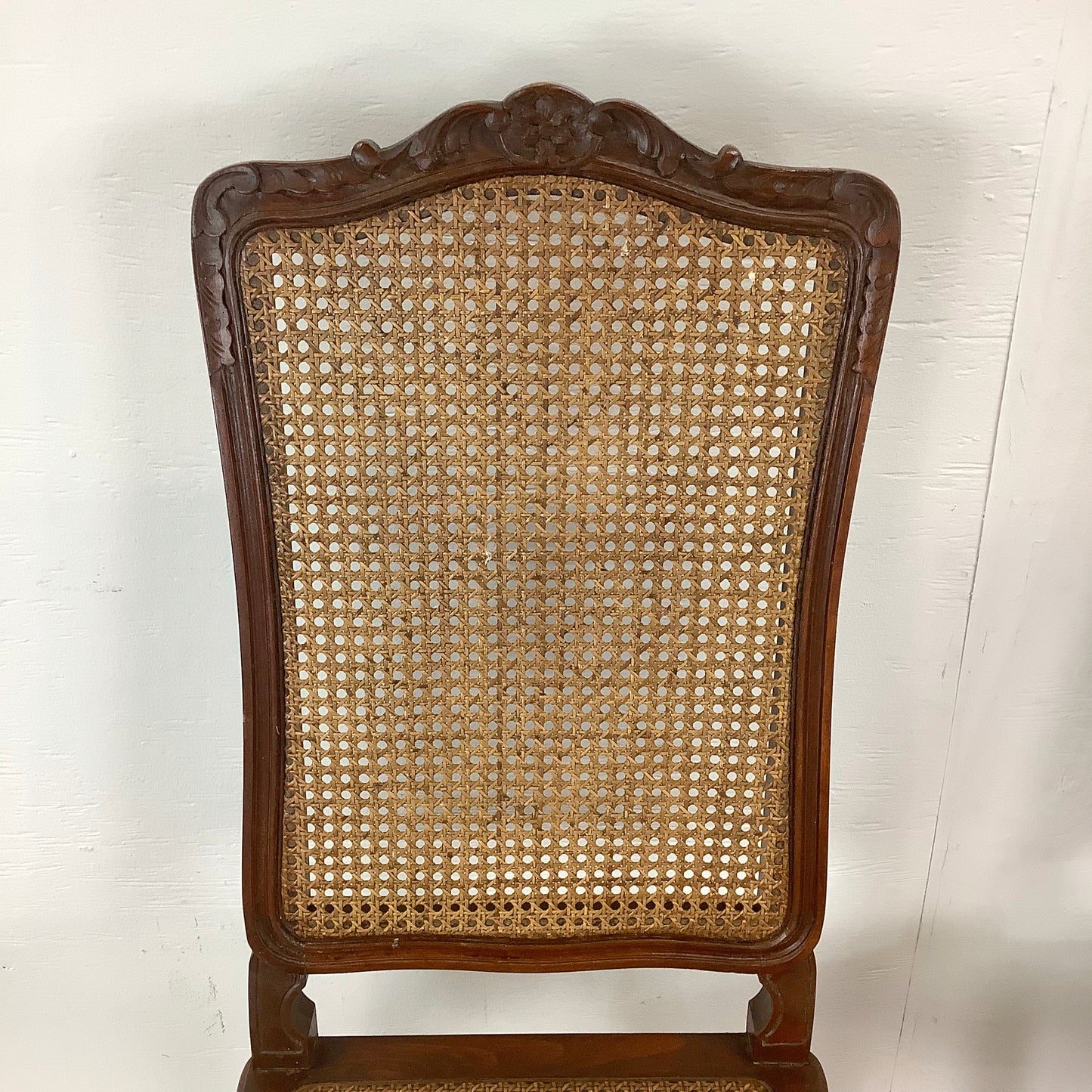 Antique Cane Seat Dining Chairs- set of Four