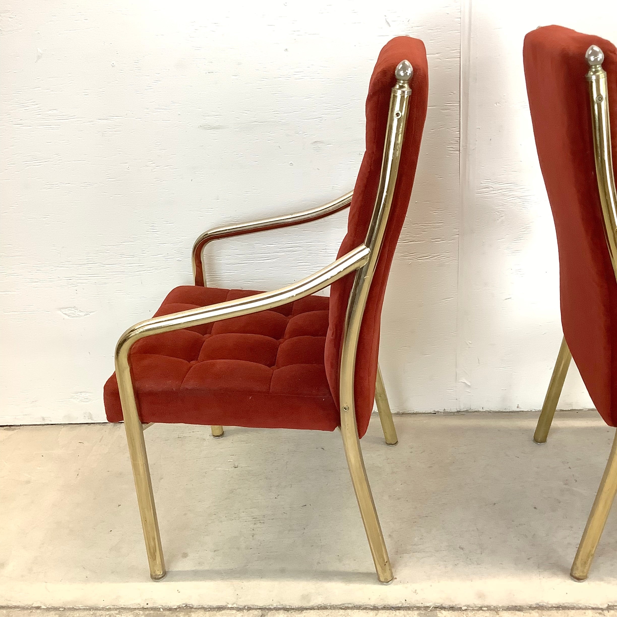 Modern red dining discount chairs