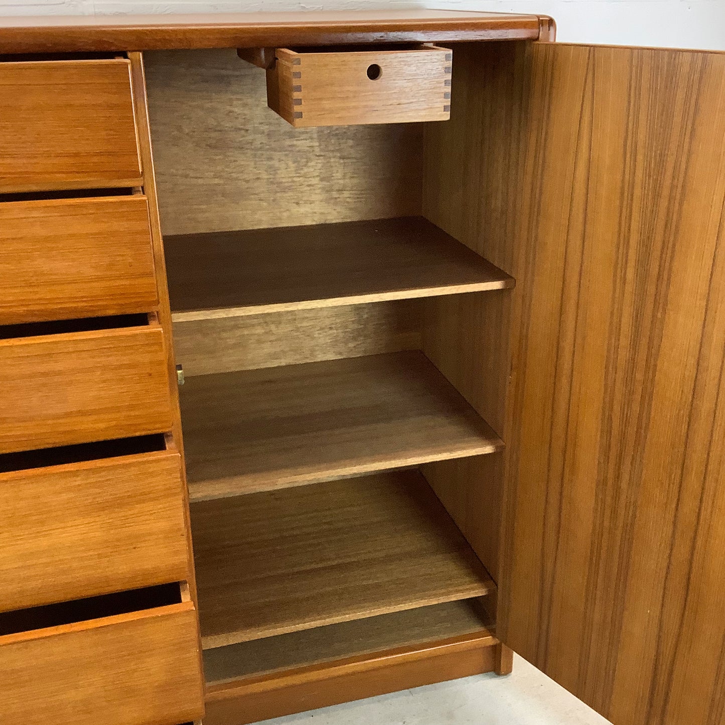 Vintage Modern Teak Armoire