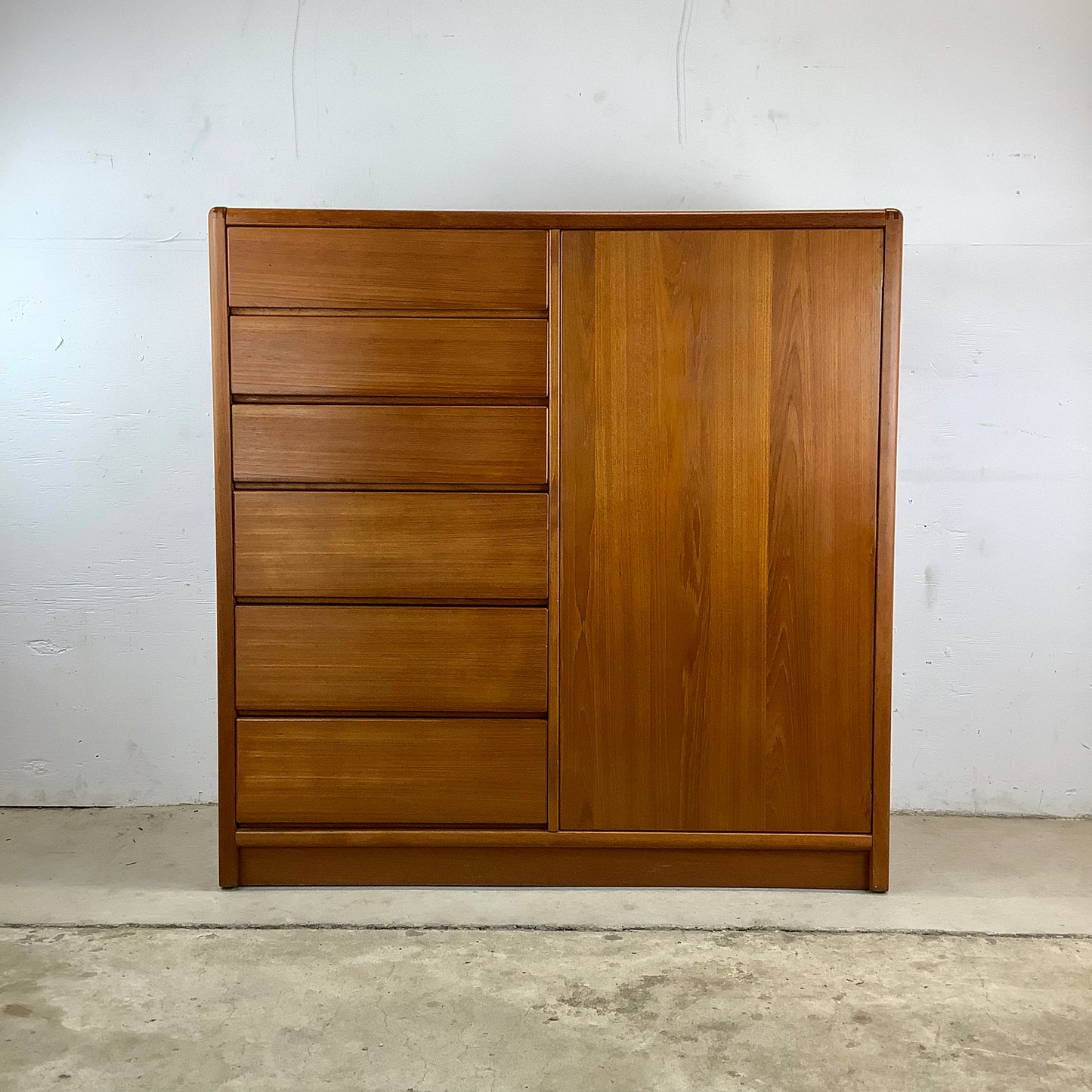 Vintage Modern Teak Armoire