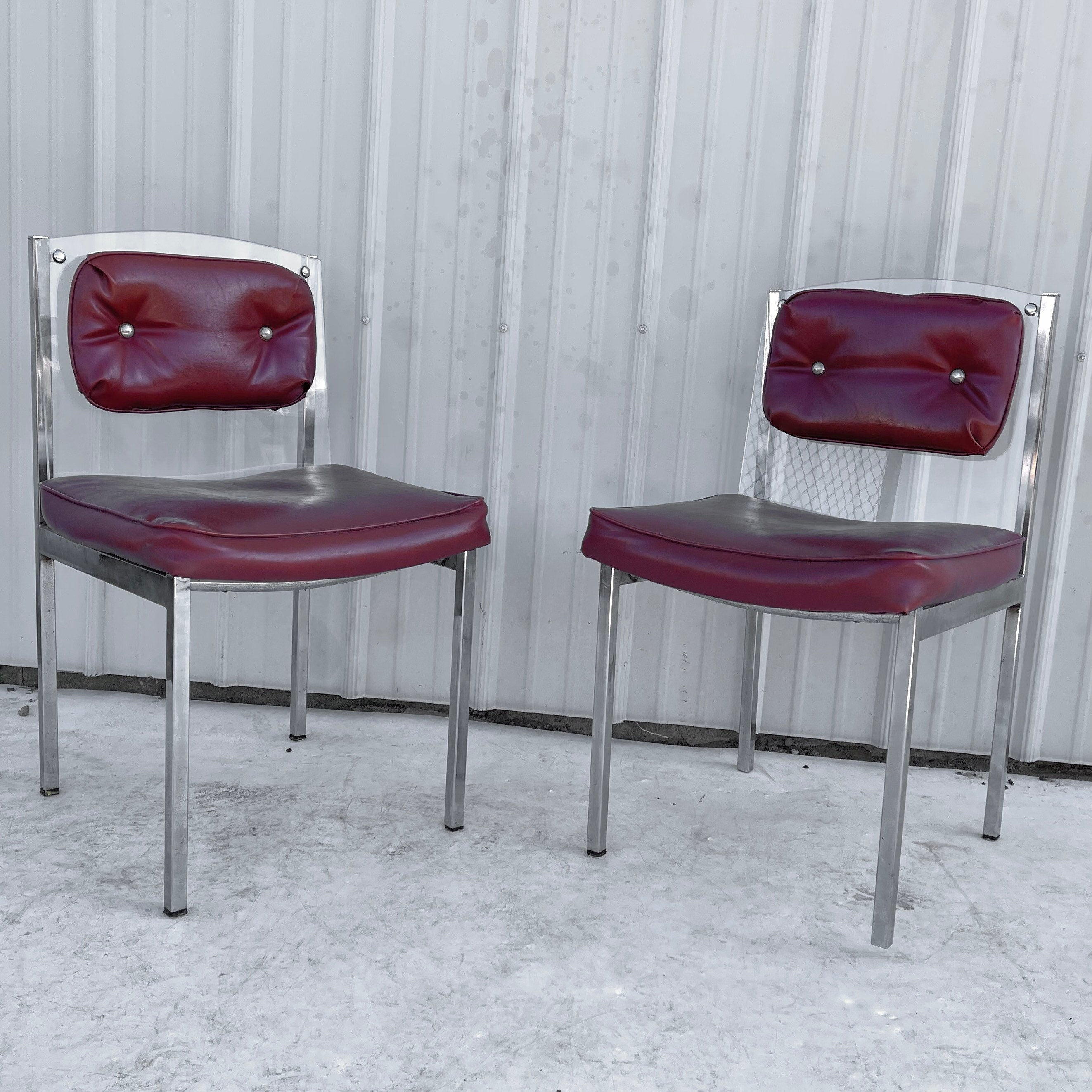 Vintage acrylic online chairs