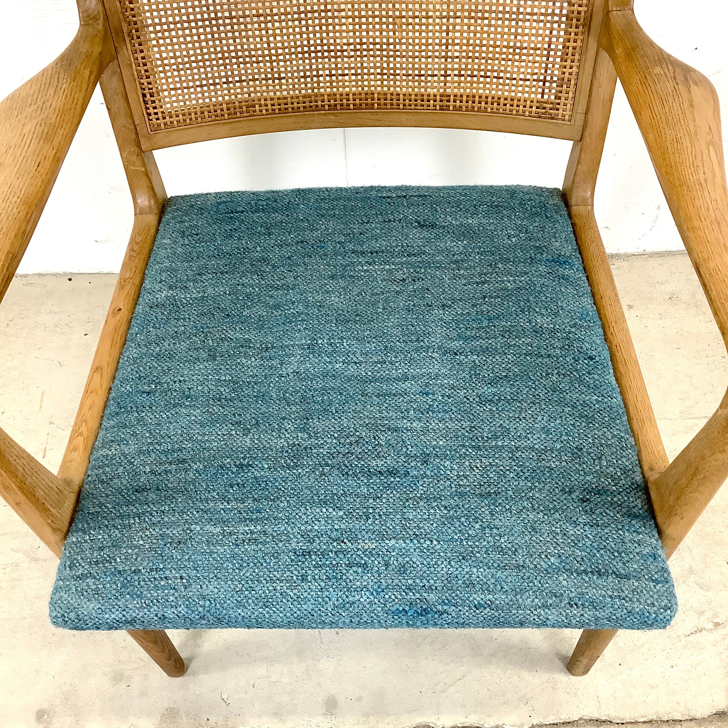 Cane mid century chair hot sale