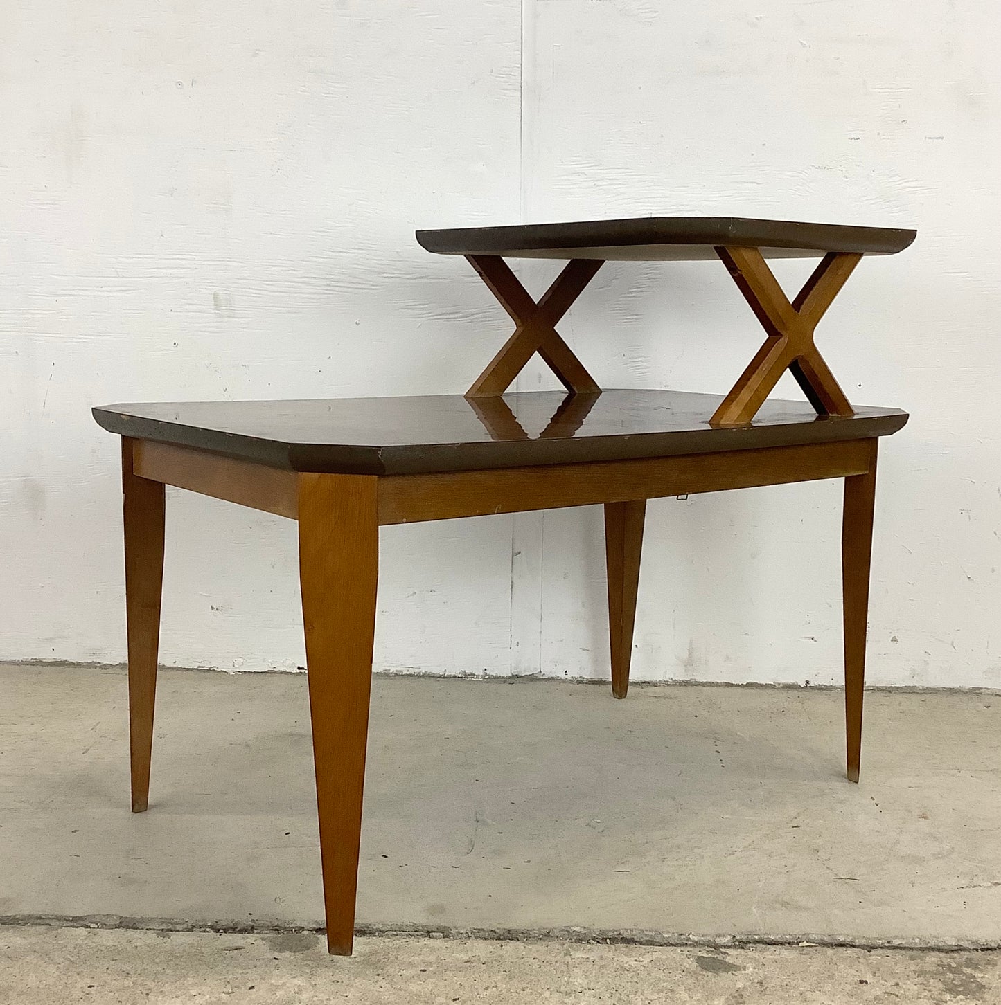 Mid-Century Two Tier End Table